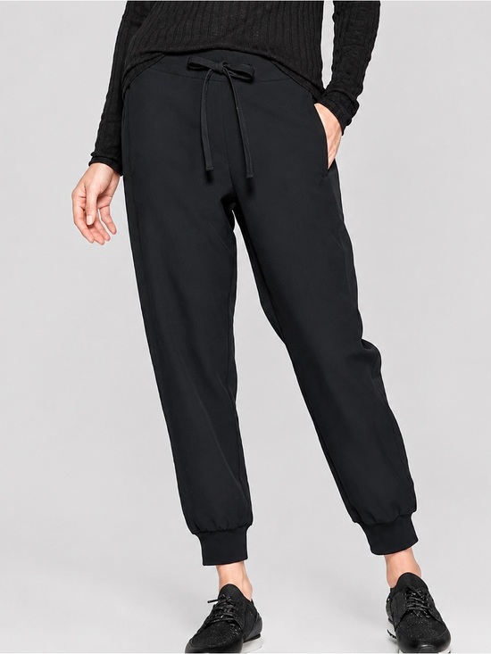 Prologue Pants - Prologue Black Jogger Pants XS High Rise Drawstring Cuffed